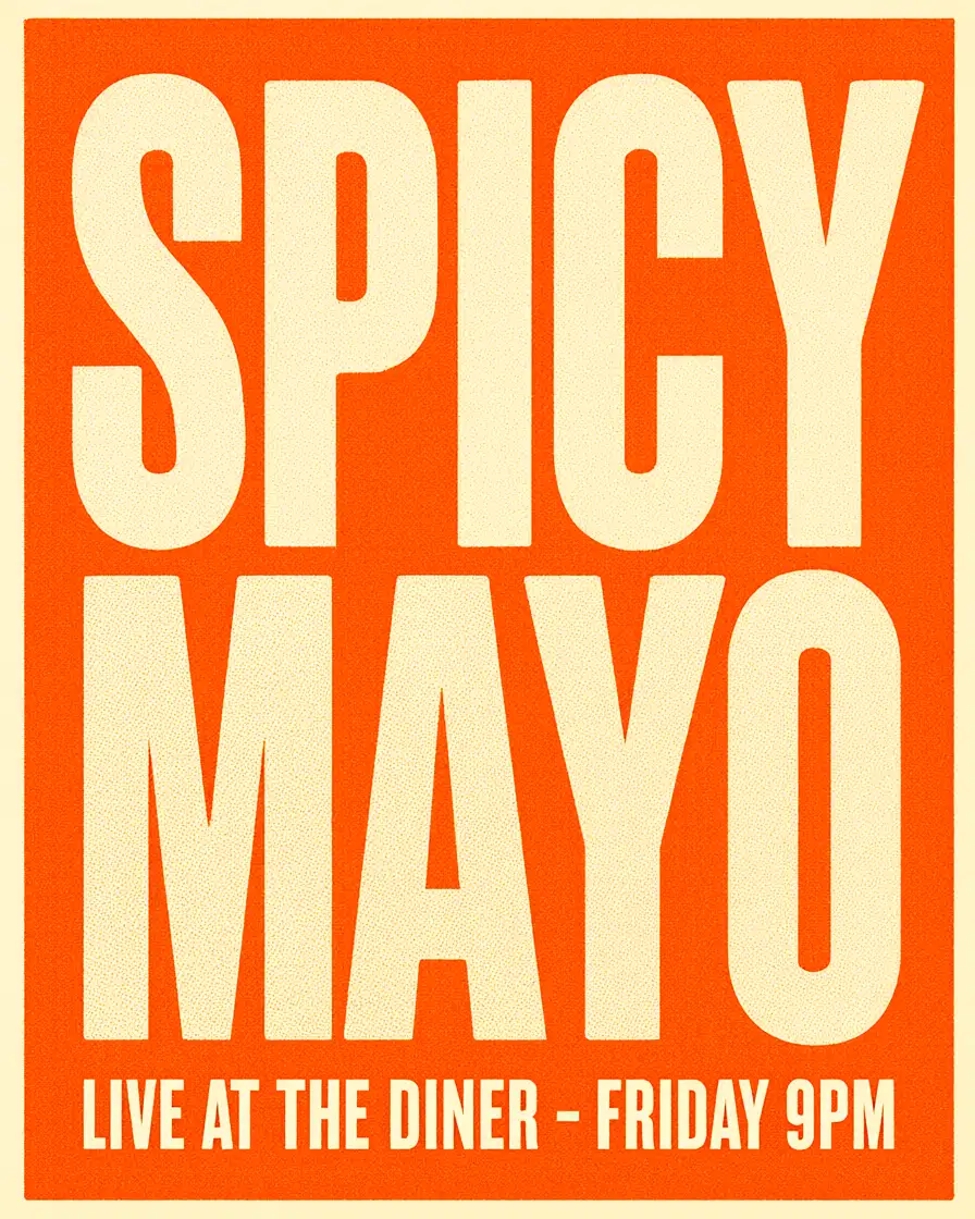 Poster with Readable Text